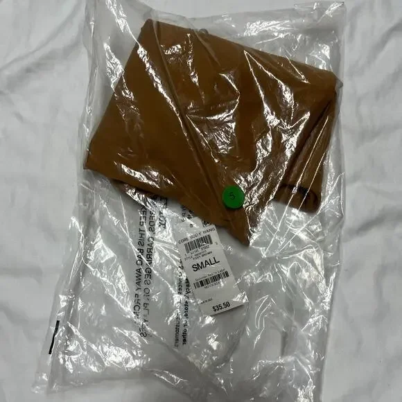 NWT State of Day Core Body Hang Bodysuit Small Foxy Brown Stretch Tank Thong - Picture 8 of 9